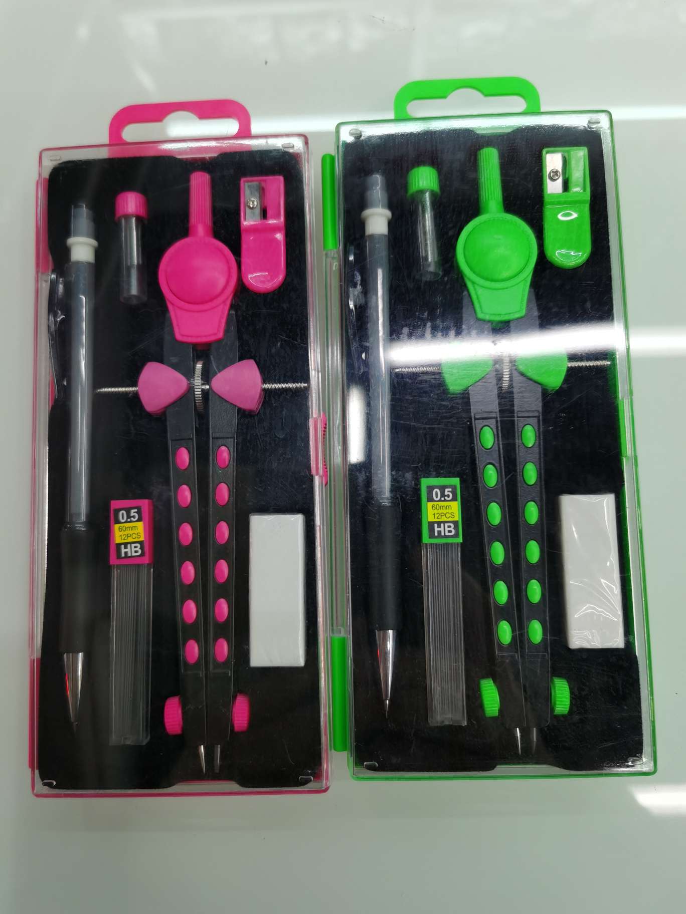Fashionable compass set, eco-friendly matte finish