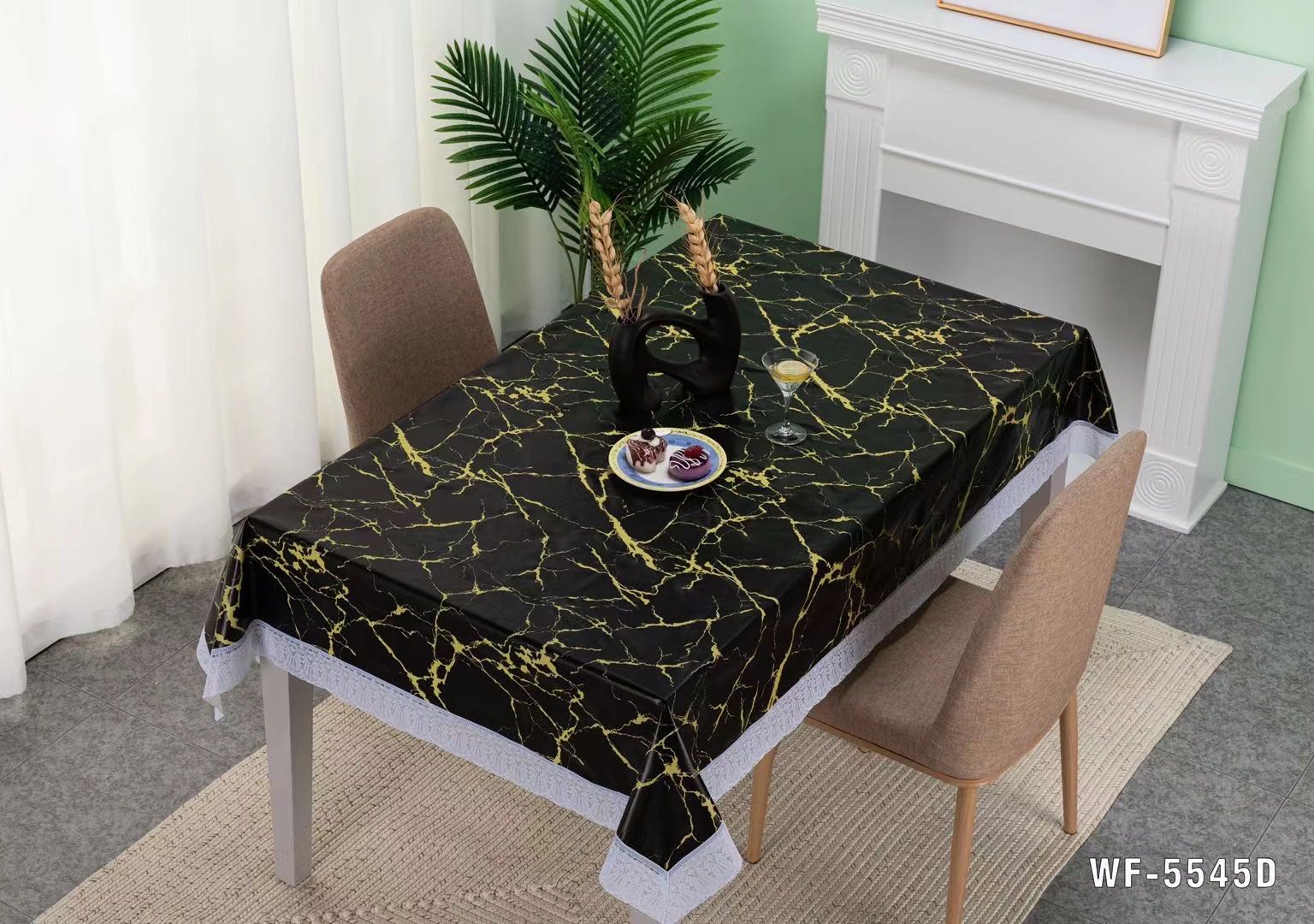 Marble Three-Inch Lace Tablecloth Modern Chinese Rectangular Table Cloth Tea Table High-End Sense Of High-End Application Scenario
