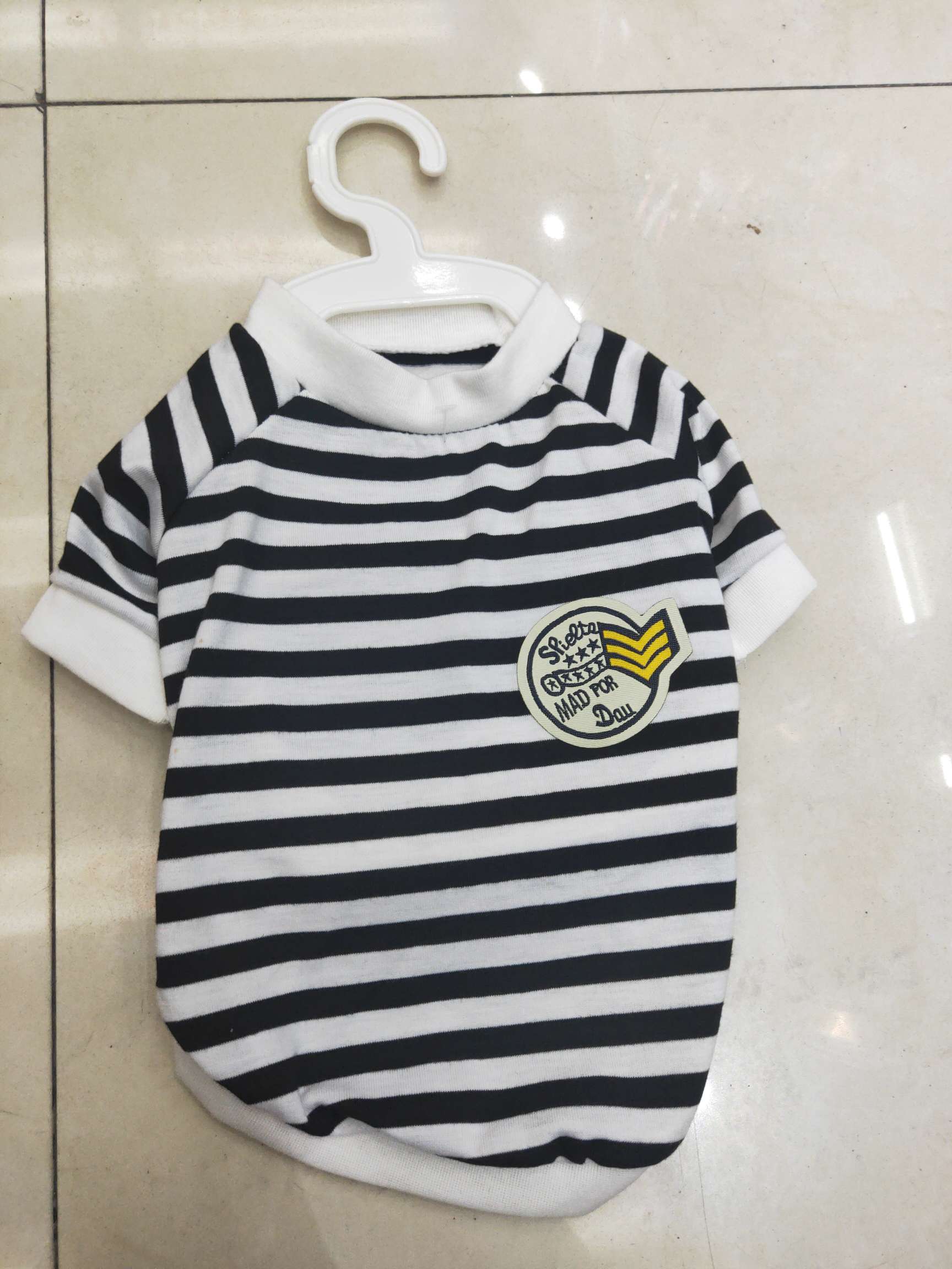 宠物条纹衣服细节图