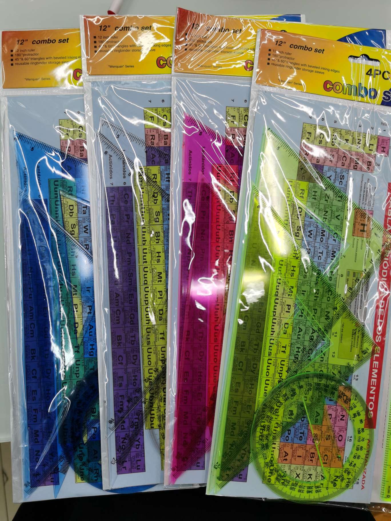 4 pieces large set ruler