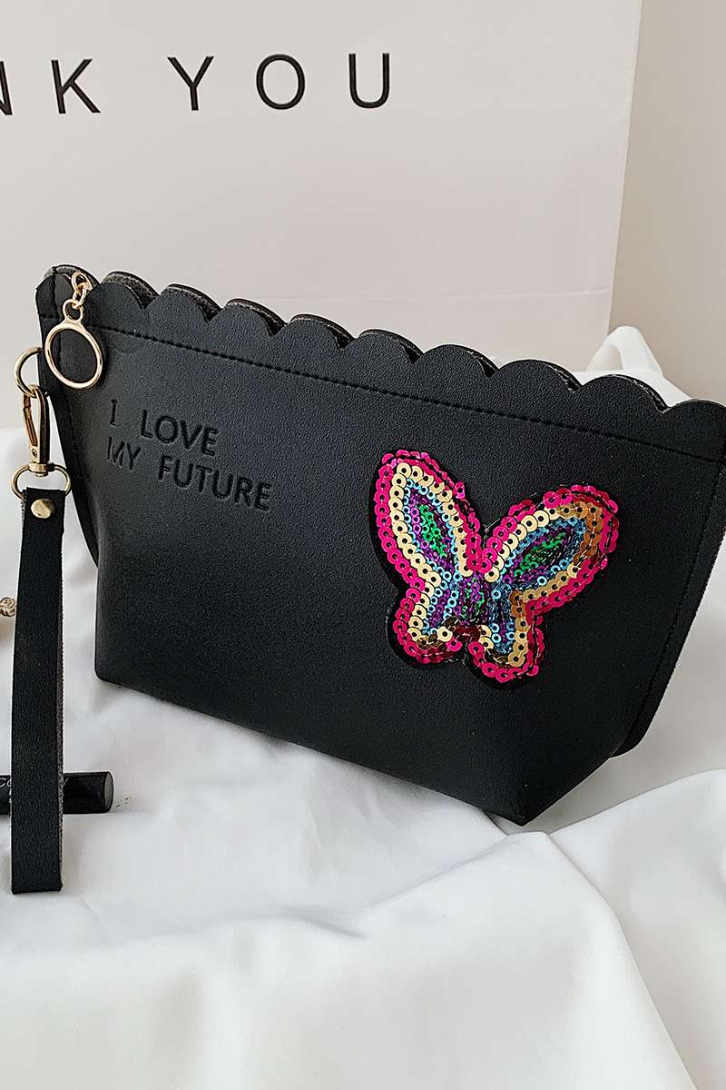 韩版波浪纹手拿包化妆包详情图8