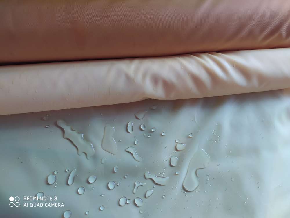 210T polyester taffeta golden yellow waterproof