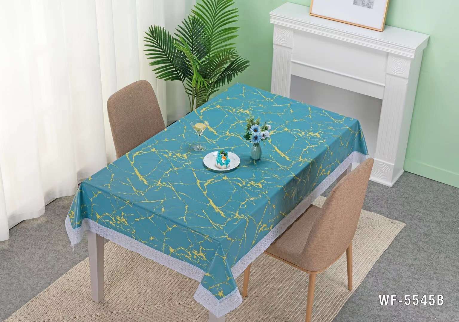 Marble Three-Inch Lace Tablecloth Modern Chinese Rectangular Table Cloth Tea Table High-End Sense Of High-End Specification drawing