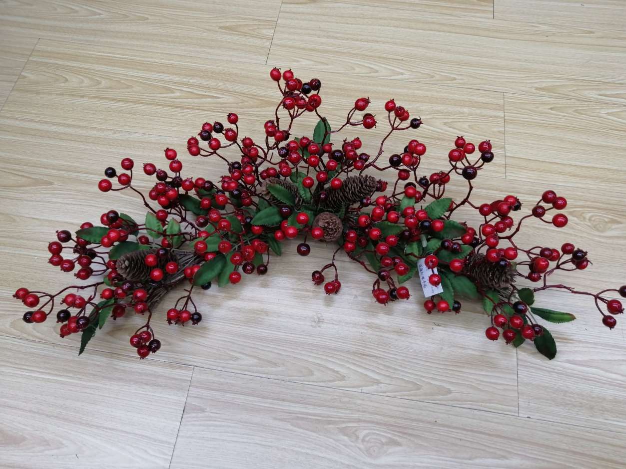 Red fruit horn color pink single white fruit forked fruit simulation plant