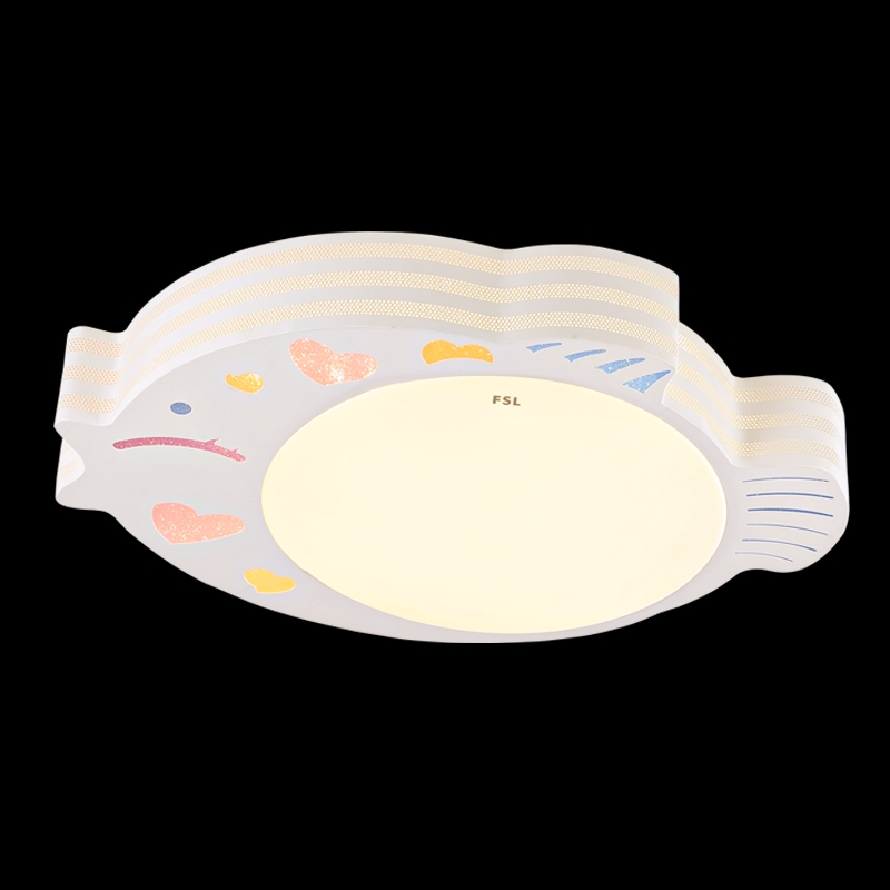 FSL佛山照明 LED儿童房吸顶灯 卡通海鱼双色调光男孩女孩卧室灯WS详情图3