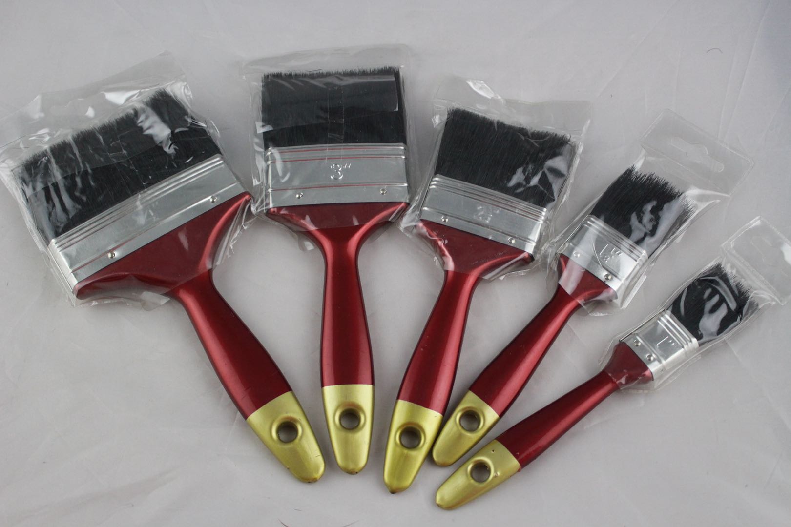 Red gold handle paint brush 1.5 inches