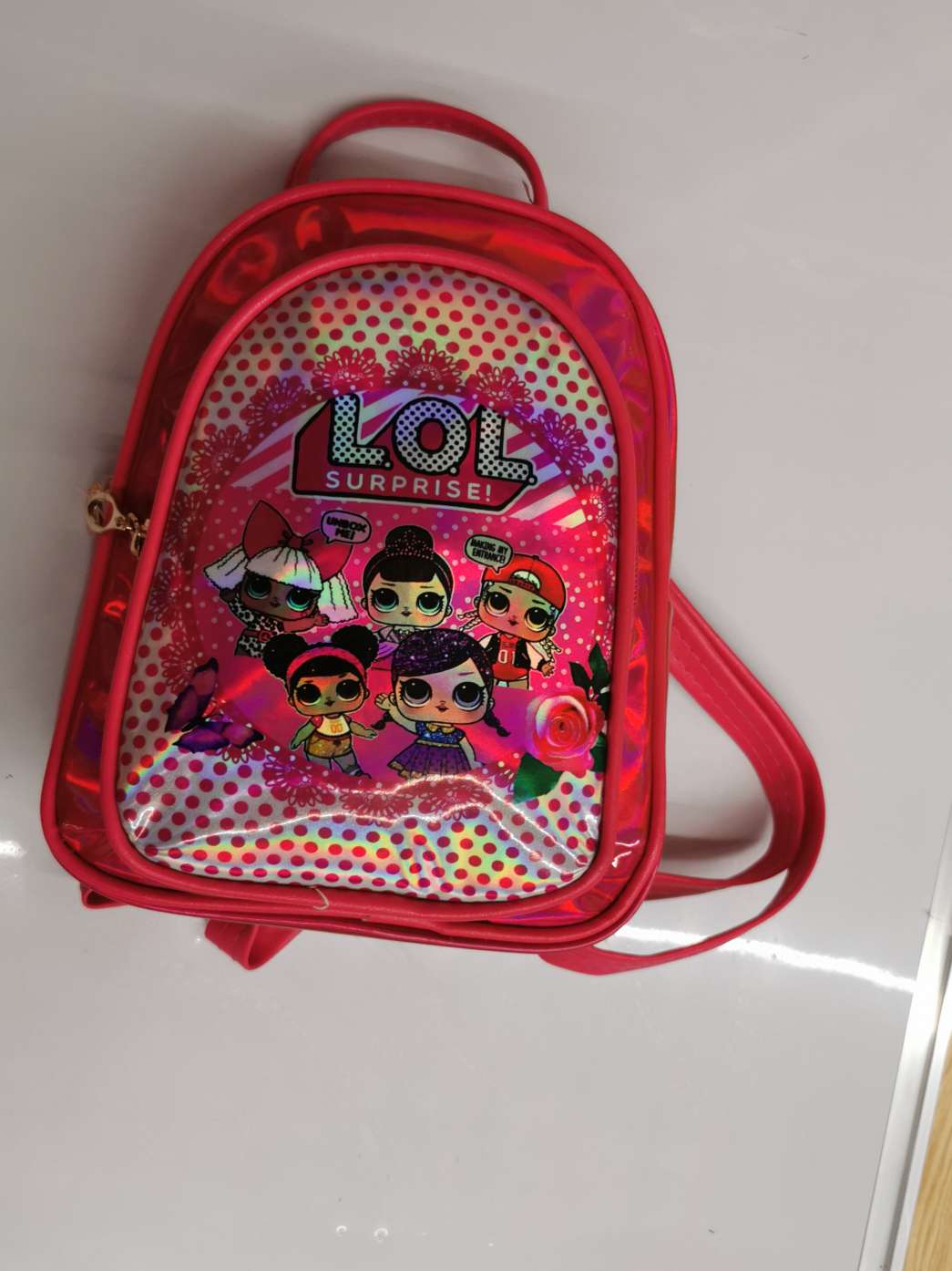 Little girl laser surprise doll schoolbag