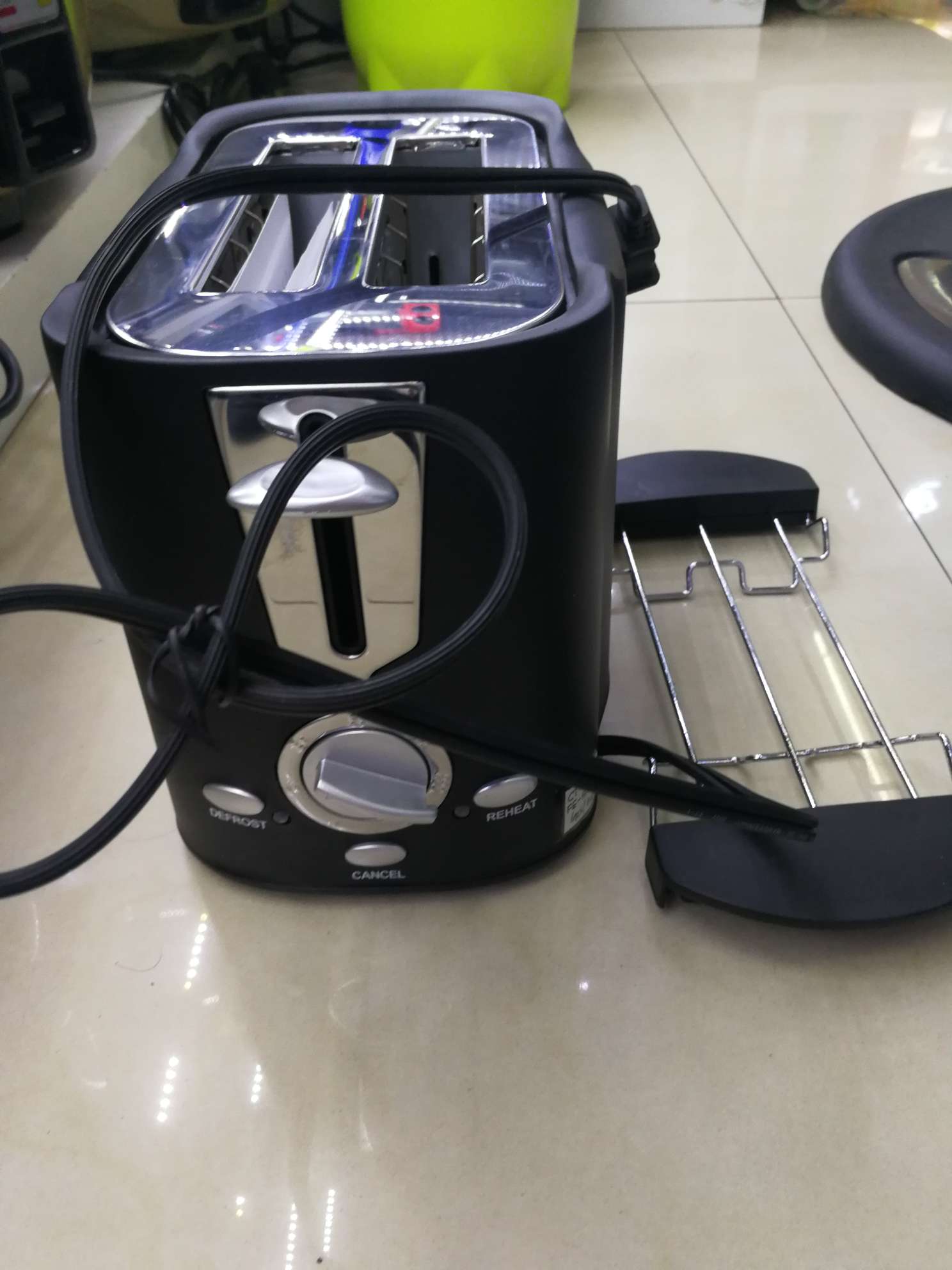 Breakfast machine, bread machine, toaster, household toast slice heating multi-functional bread machine