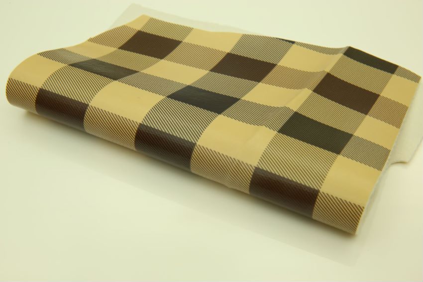 Factory direct sales, low-price wholesale of popular leather square grid wool base fabric Specification image