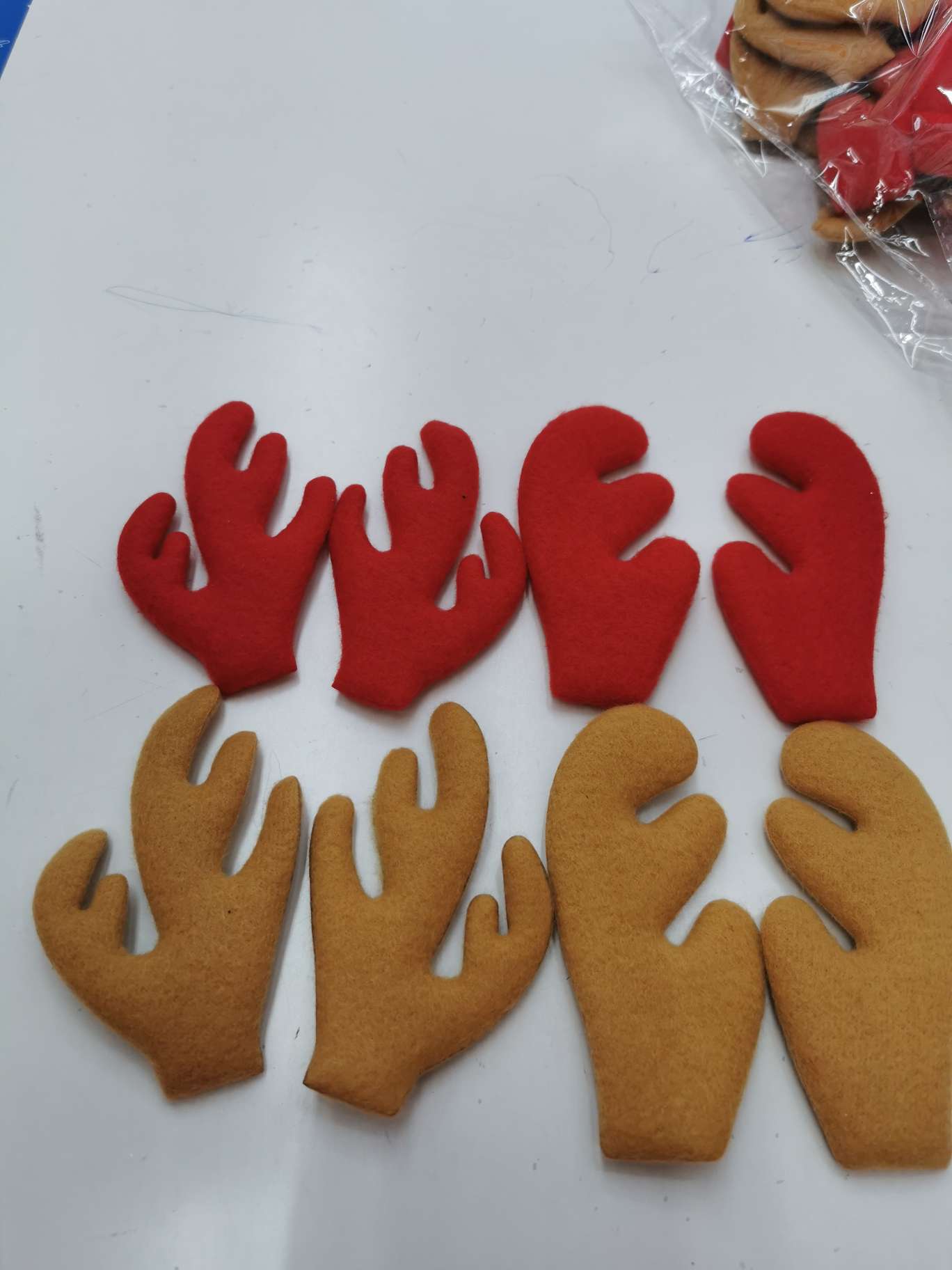 Single-sided velvet 10 cm double-sided antlers details Picture