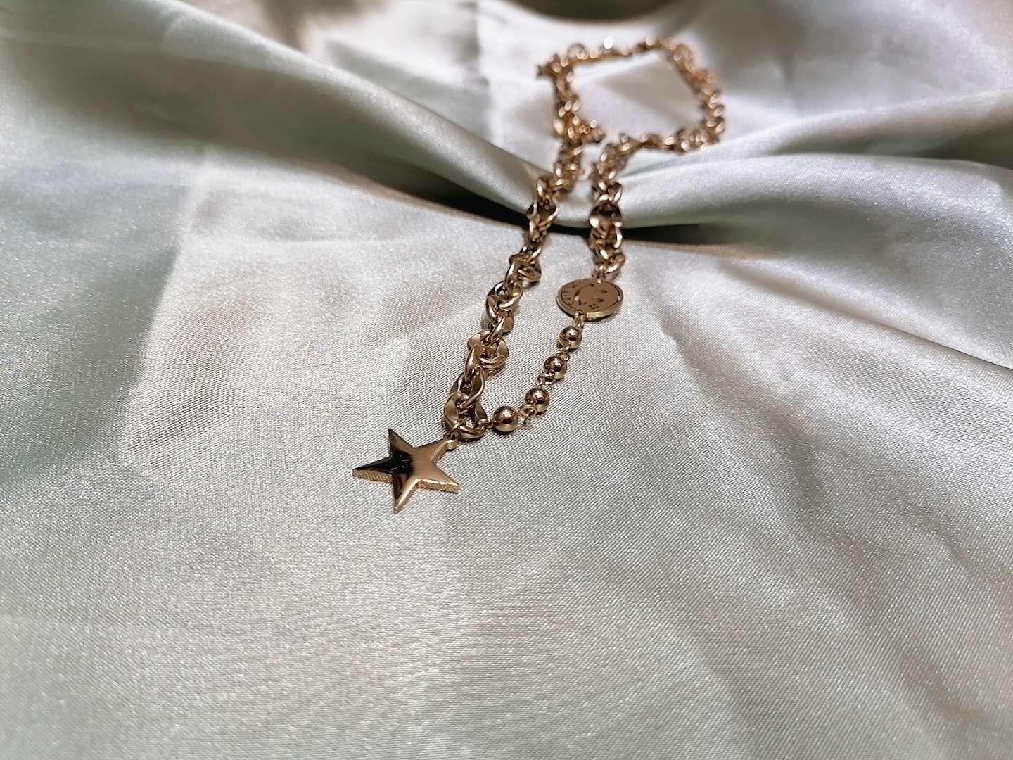 Smiling Face Necklace Collarbone Chain Fashion Everything Simple! Stainless Steel Necklace Necklace Necklace For Women Item Picture