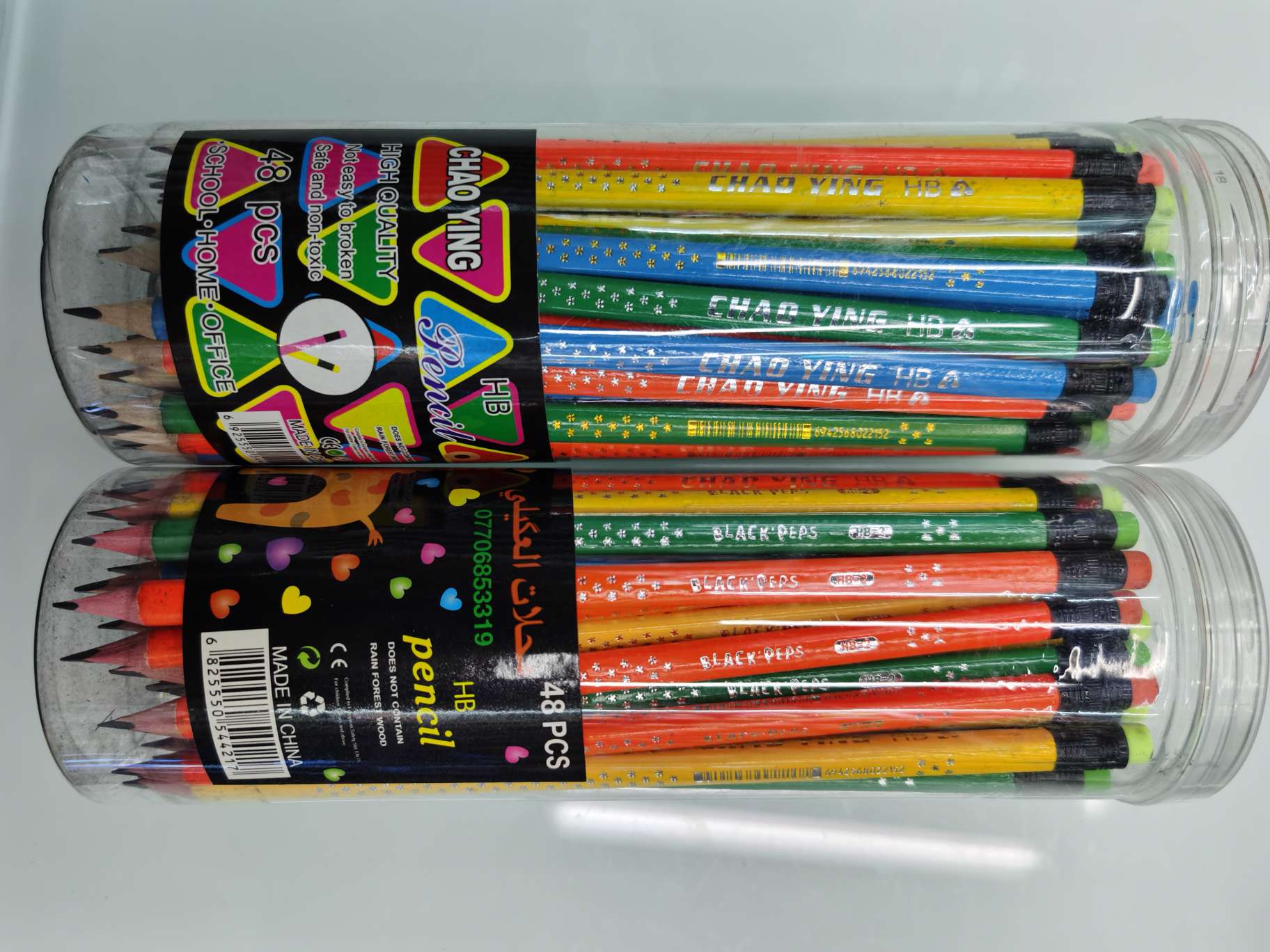 Barreled HB pencils details Picture