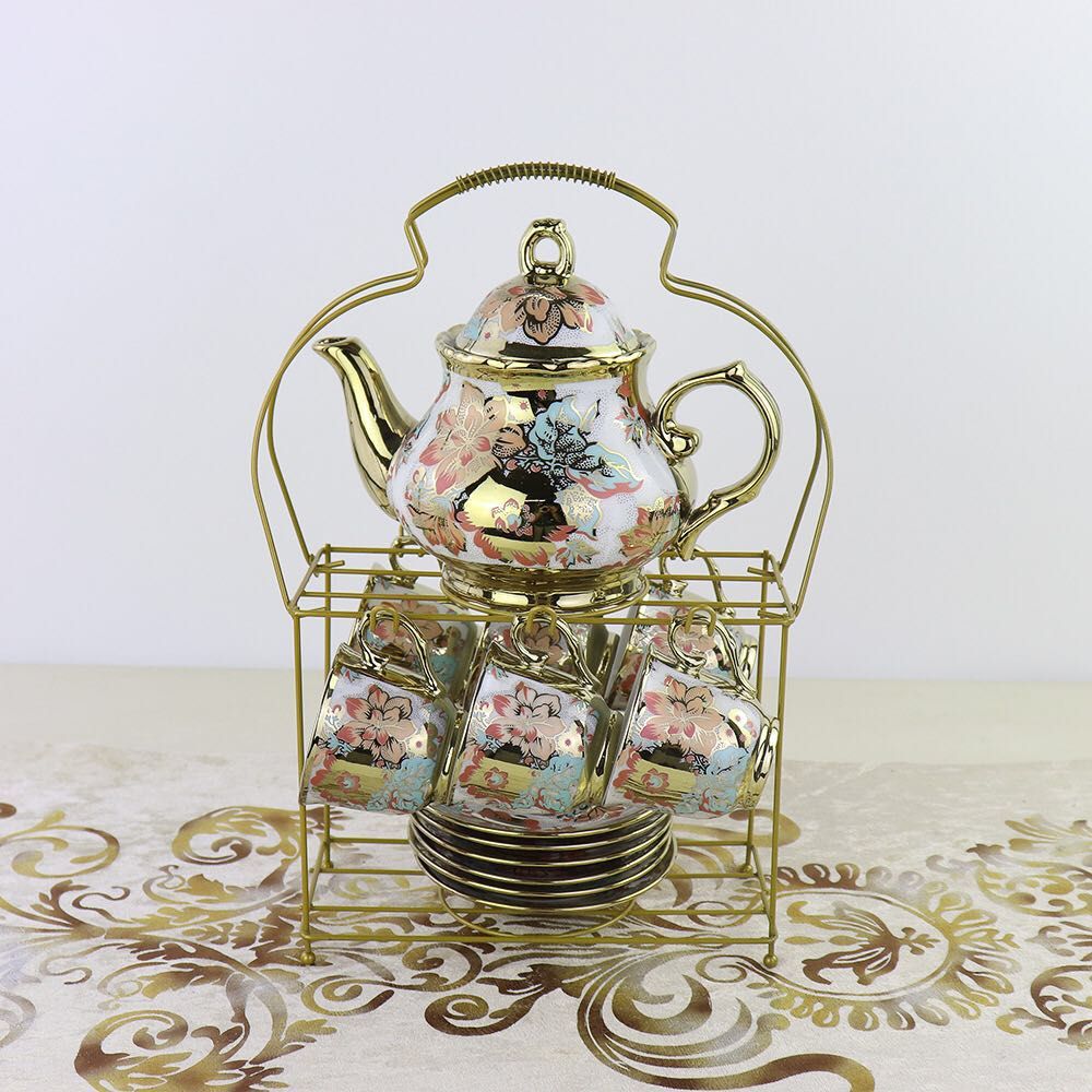 Ceramic coffee set, coffee cup and saucer, 14-piece, 14-piece gift set thumbnail