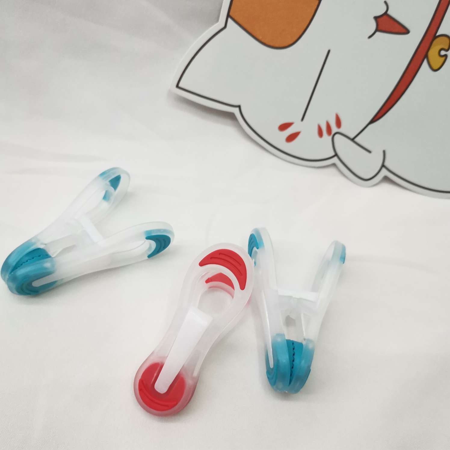 透明塑料夹子  1076 8006-10  10个装纸卡产品图