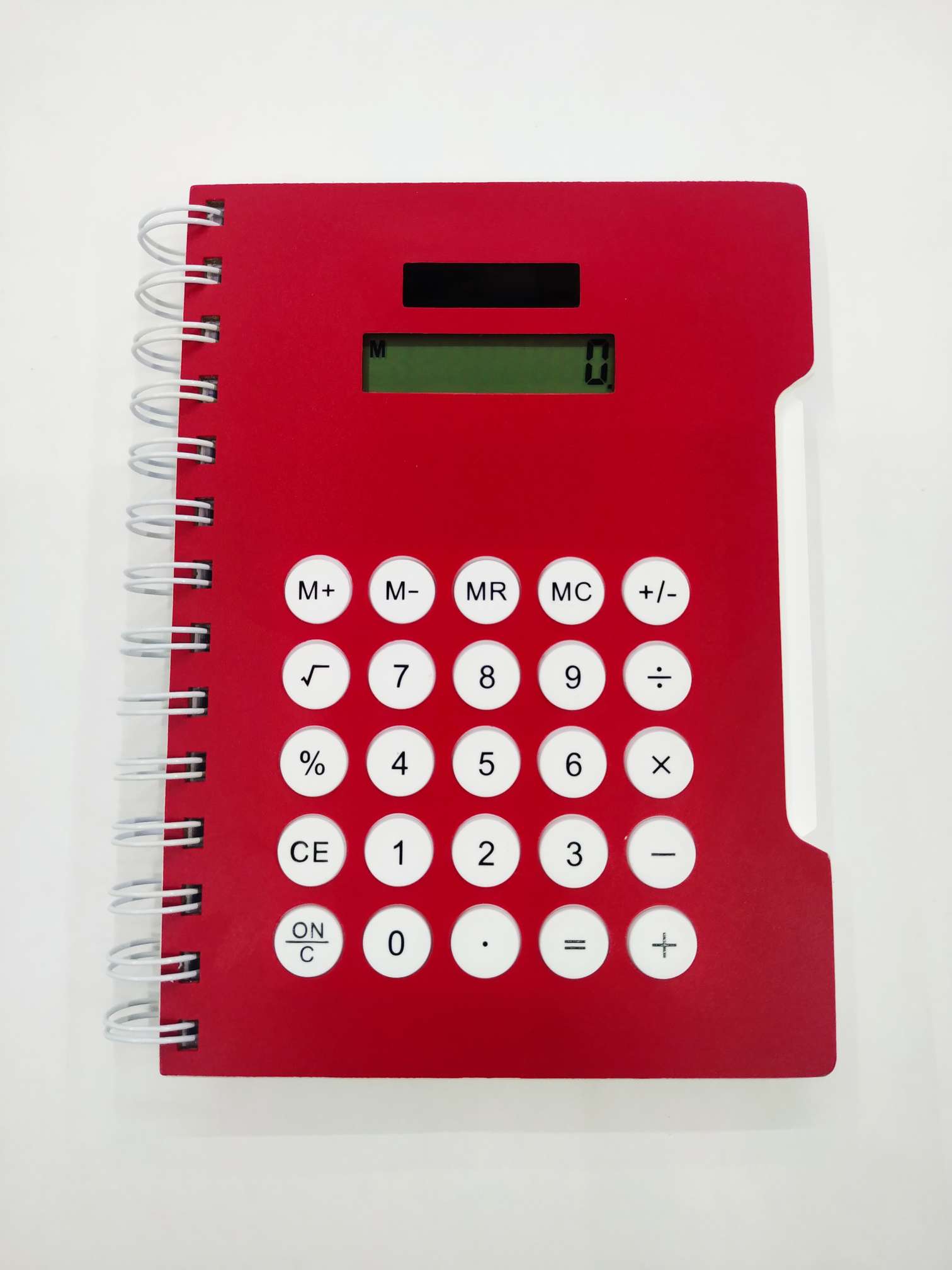 Notebook solar calculator portable financial accounting for the 8-digit keypad calculator
