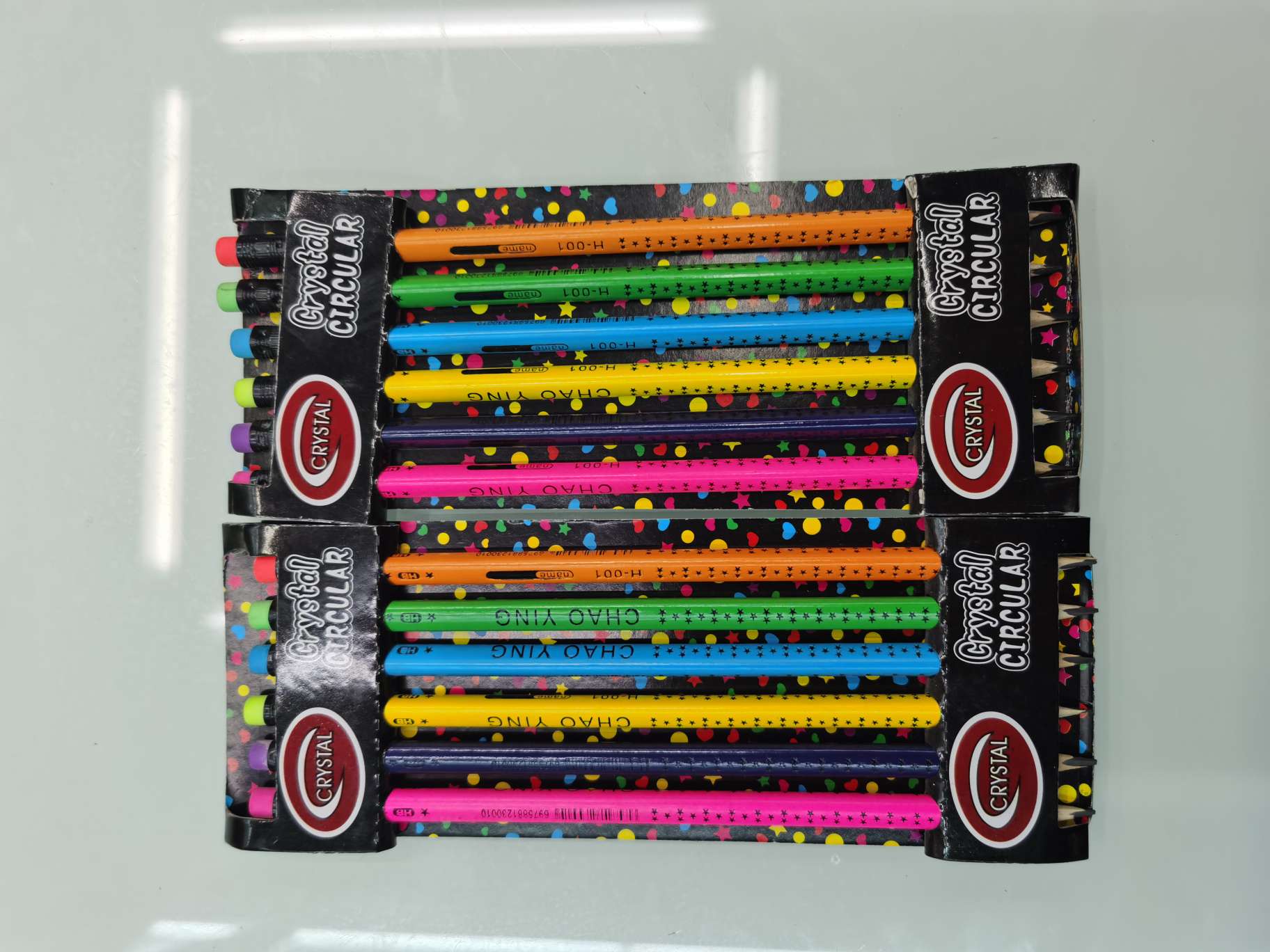Six HB pencils