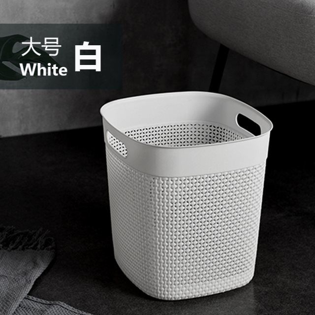 Long cubic bucket with cover to receive clothes large far A-9072-1
