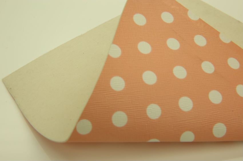 Factory direct sales, low-price wholesale of popular leather polka dot printed pvc Specification image