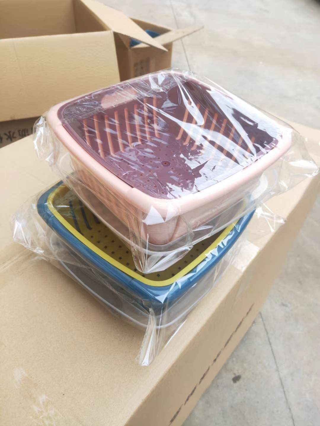 炫彩水果蔬菜篮  水果蔬菜沥水篮产品图