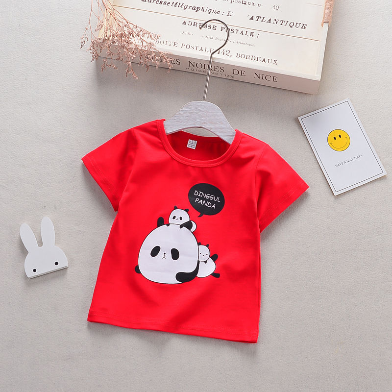 婴儿短袖男童衣服夏季半袖潮儿童上衣男宝宝夏装