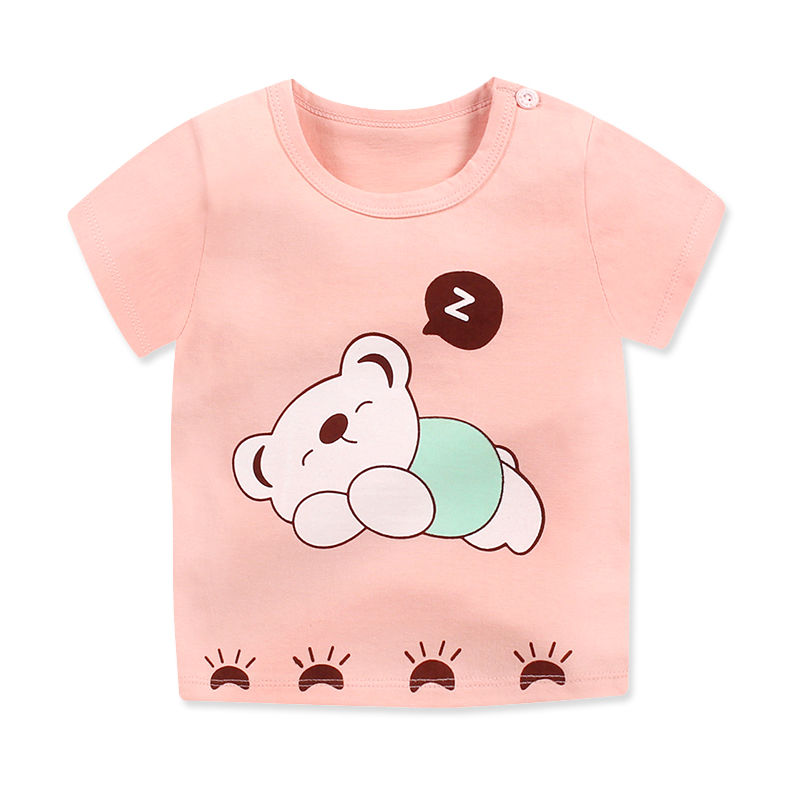 Short Sleeve T-shirt for children Summer wear for girls 3 children Top for Boys Fashion For Children Korean version baby half sleeve cotton summer dress for children 1 thumbnail