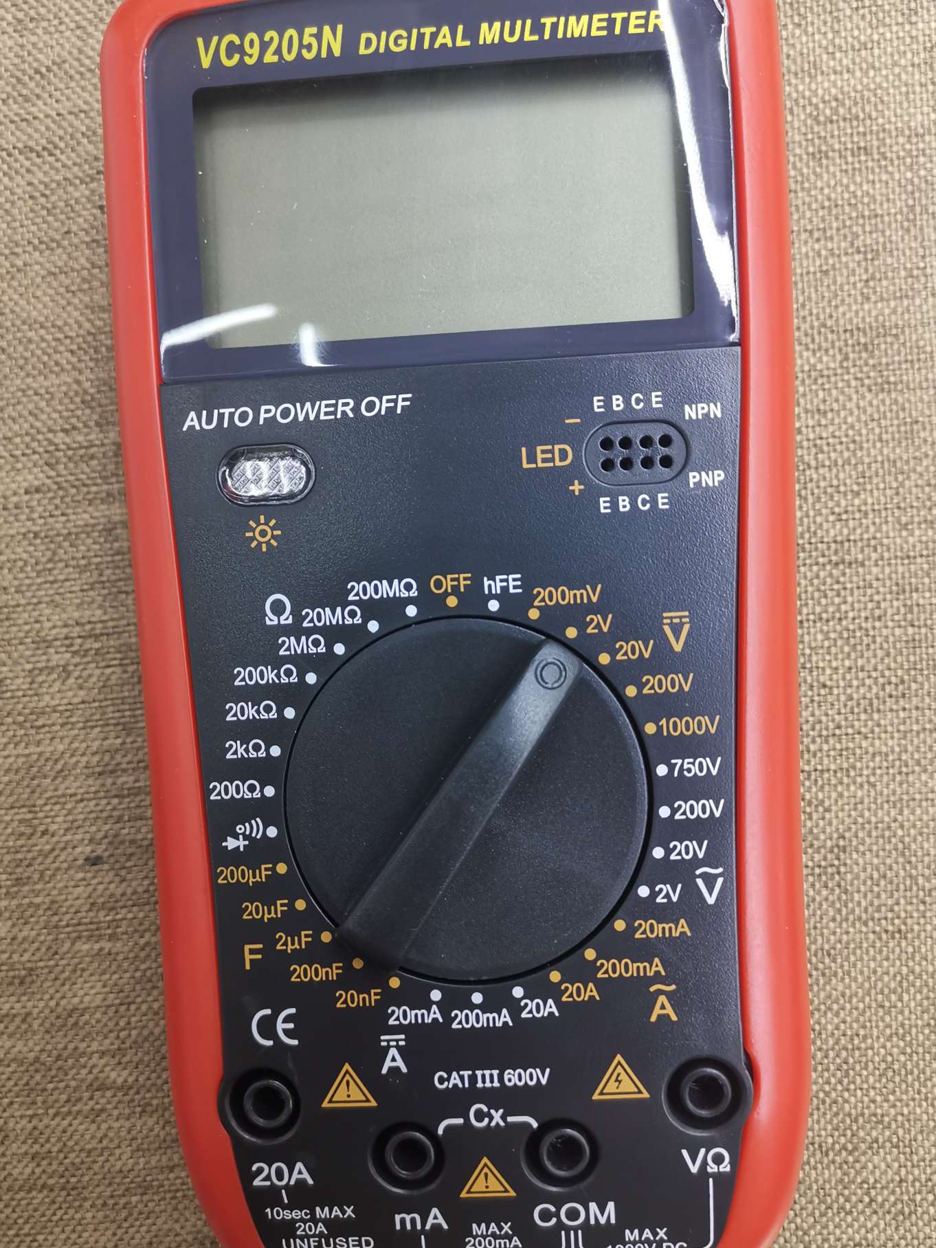 VC9205N万用表 DIGITAL MULTIMETER 电测量仪器仪表 多用表 万能表 MULTIMETER