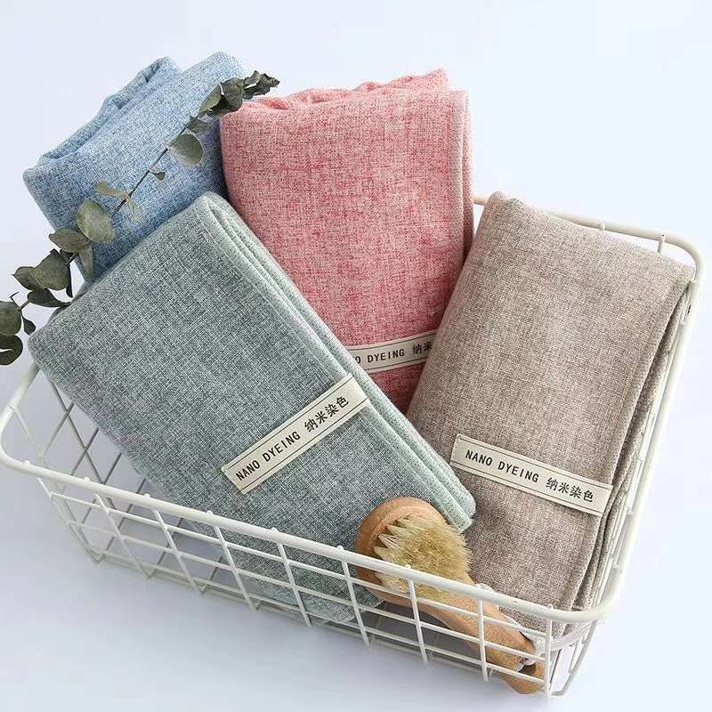 Tuoou Textile Factory Direct Plant Dyed Cotton Gauze Gift Towel Japanese Plain Towel 8888 Application Scenario