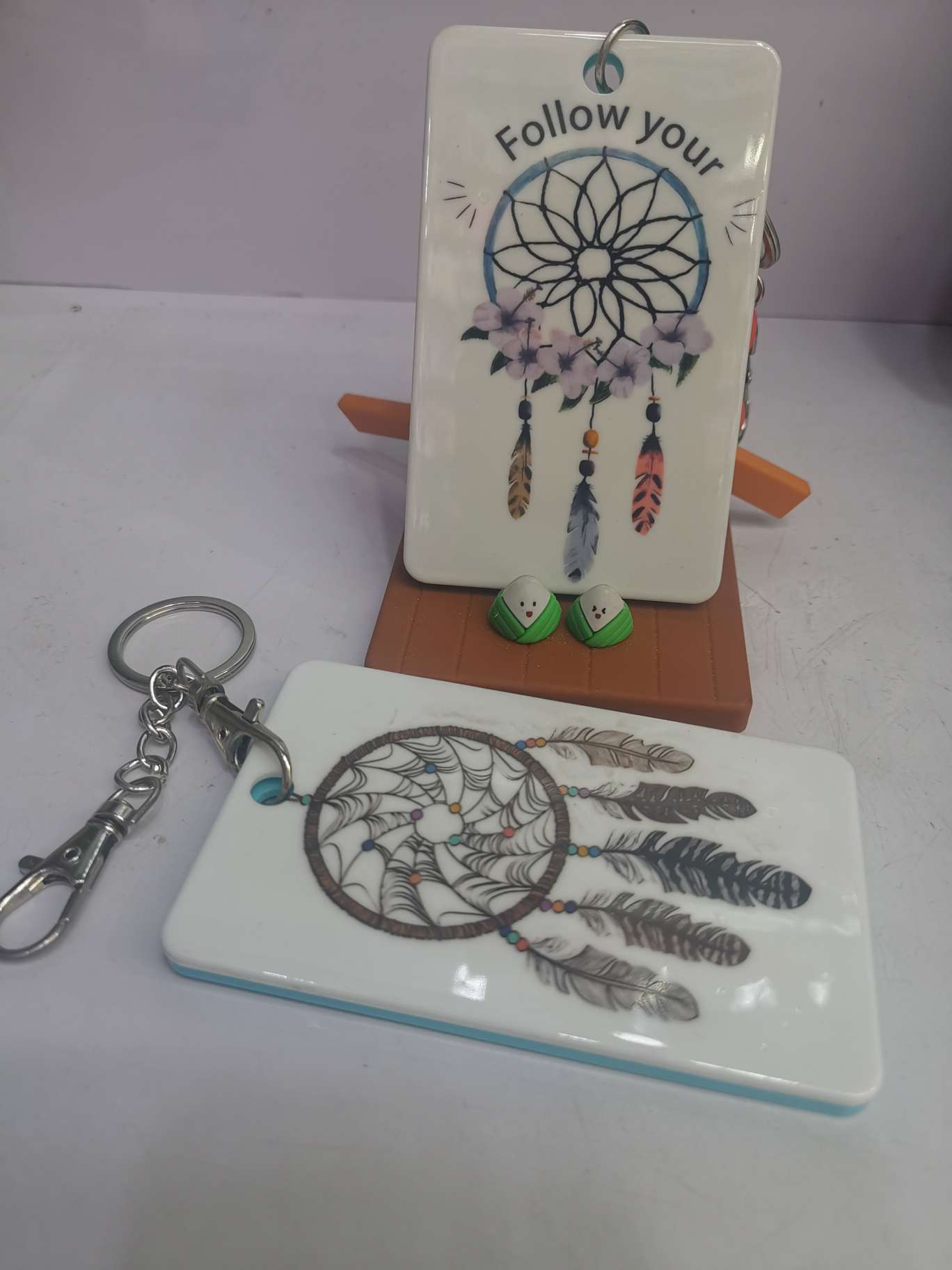Korean version of fashion new domestic foreign trade bus card sleeve, student card, metro card, luggage tag, bag pendant, wind chime card sleeve thumbnail