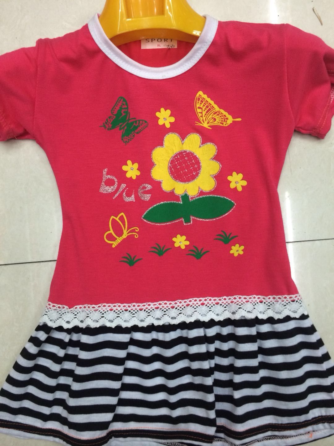 Short sleeved shirt for girls Summer dress short sleeved shirt for girls Summer dress thumbnail