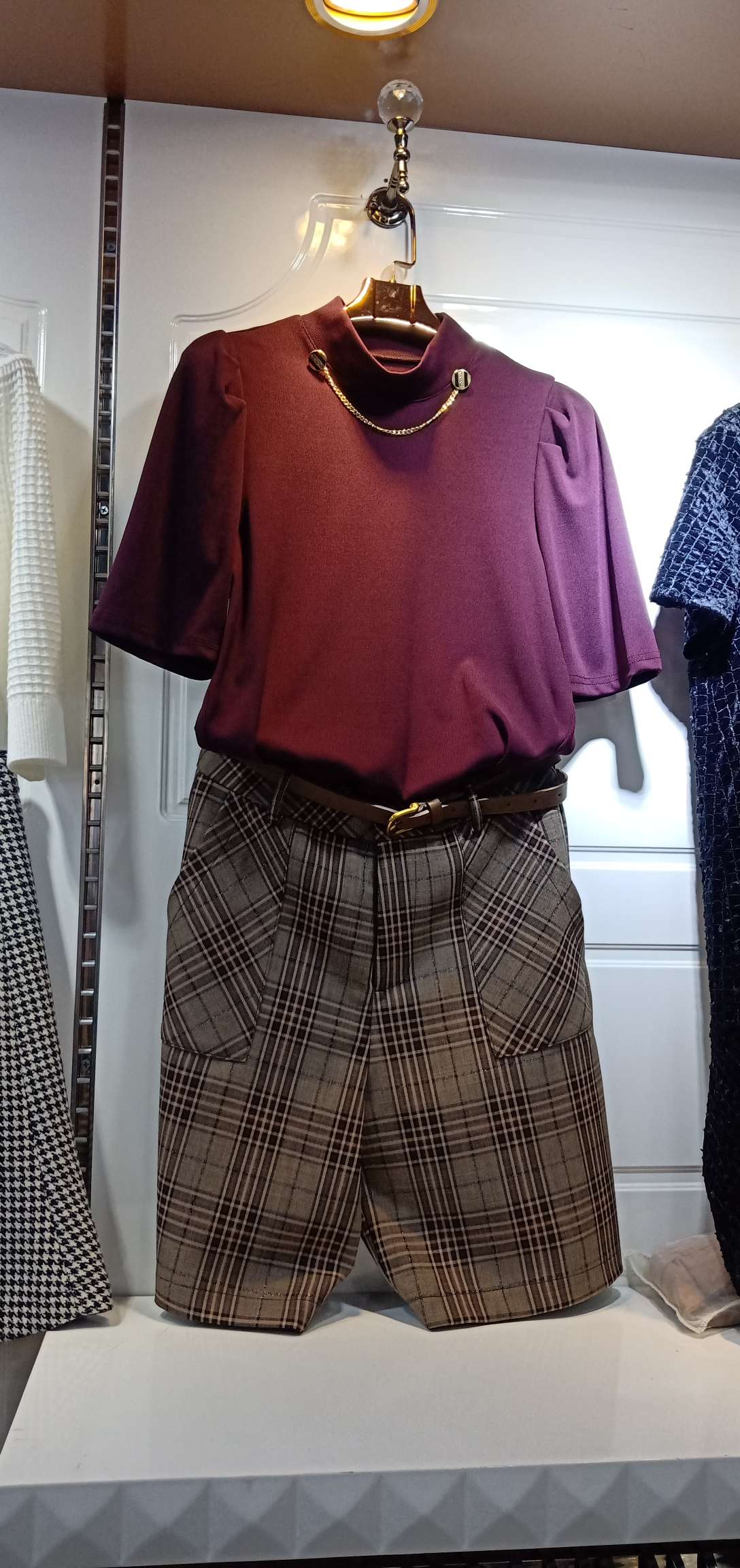 Fuchsia Coat And Ten Trousers