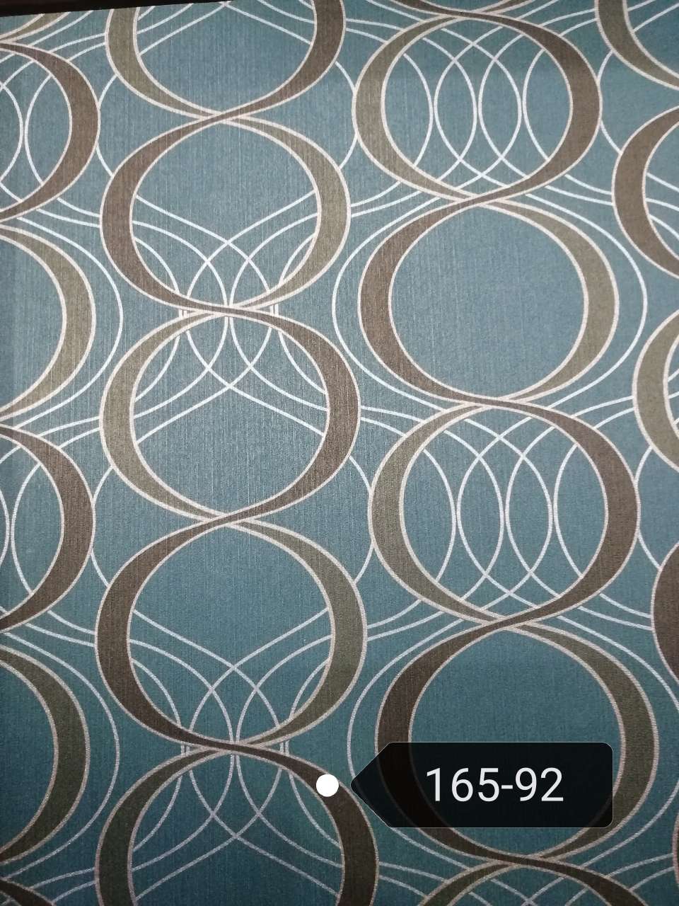 Geometric pattern continuous circle 3D TV background wall PVC wallpaper for clothing store, restaurant and cafe 66041 thumbnail