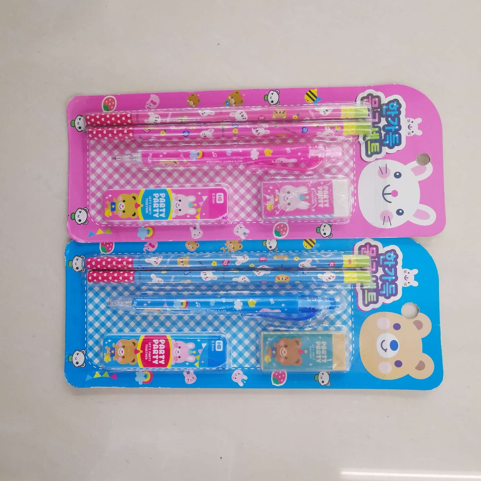 Set de 5 piezas papelería combinada