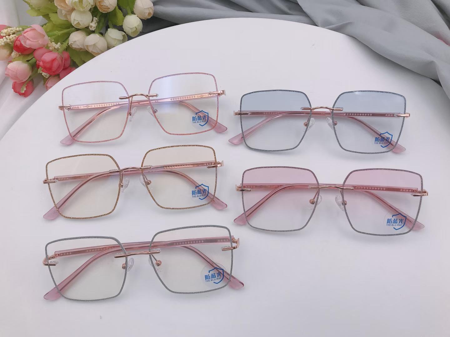 Blue cutting Lenses Accetate Leg
