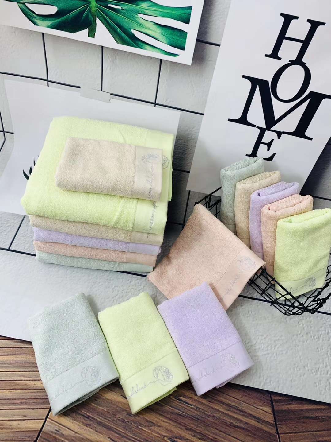 Tuoou Textile Factory Direct Bamboo Fiber Embroidery High-Grade Towel Youth Bamboo Towel 8895 details Picture