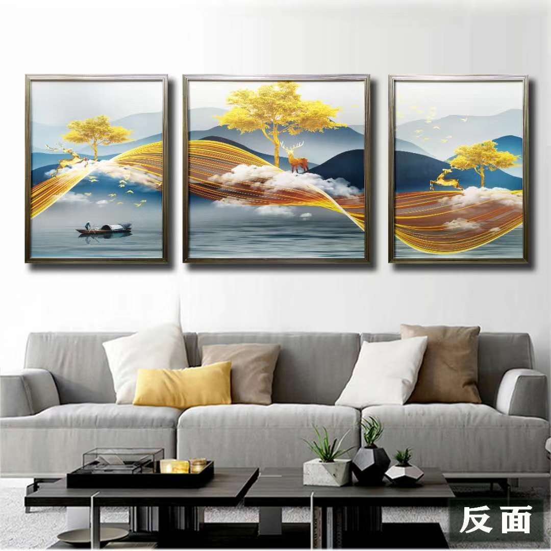 Sofa Background Decorative Painting Hanging Painting Triptych