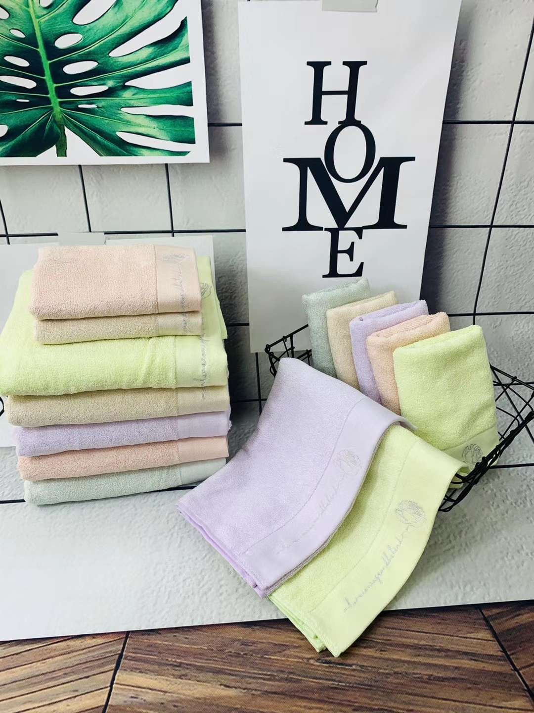 Tuoou Textile Factory Direct Bamboo Fiber Embroidery High-Grade Towel Youth Bamboo Towel 8895 Specification drawing