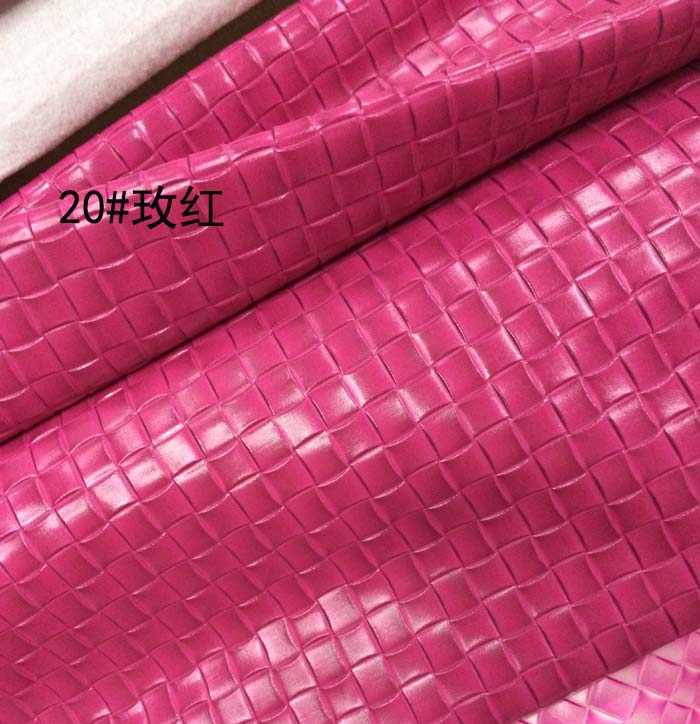 Factory direct sales of genuine woven leather bags and handbags, pvc leather details Picture