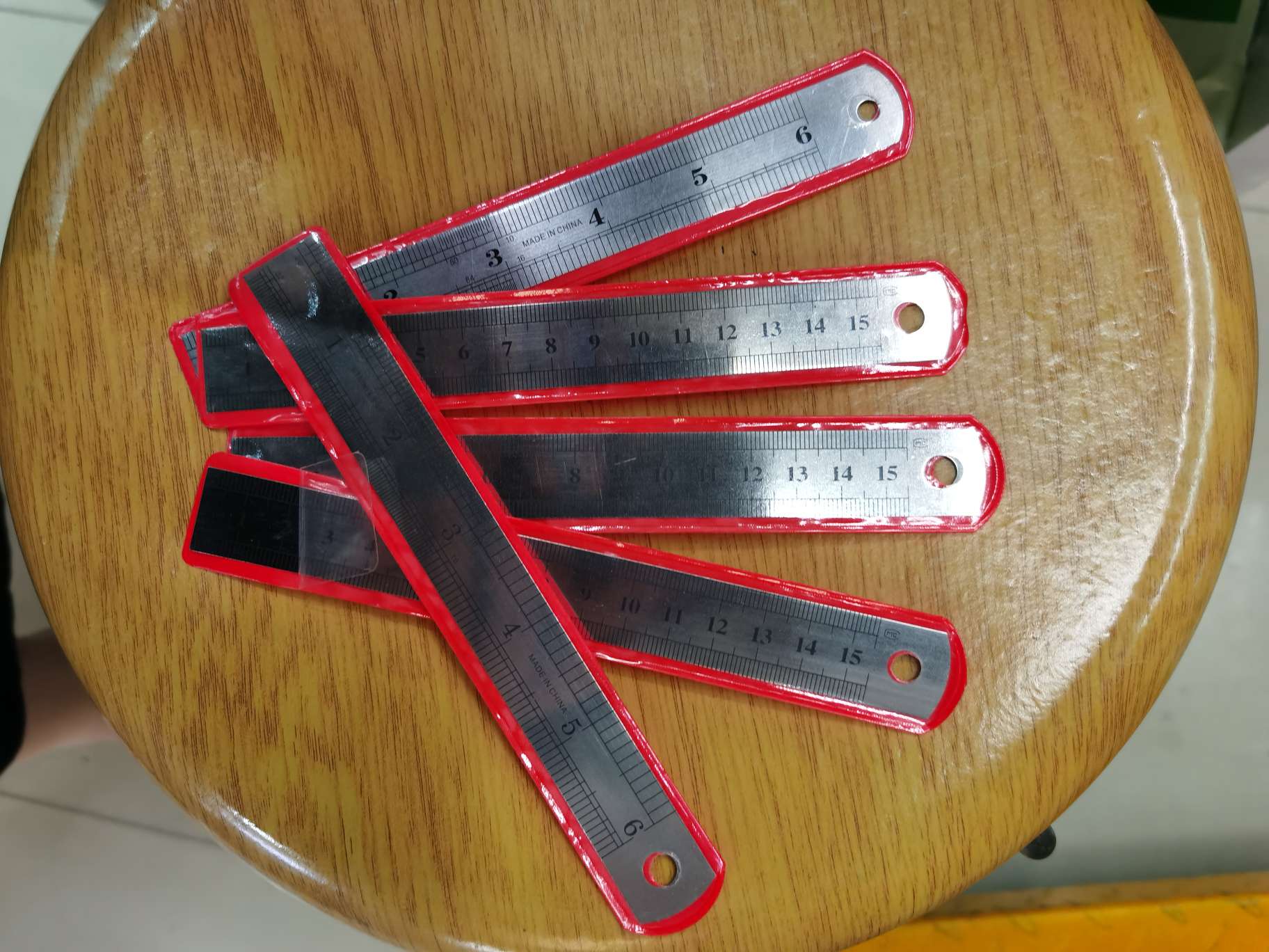No. 15-1 cm steel ruler details Picture