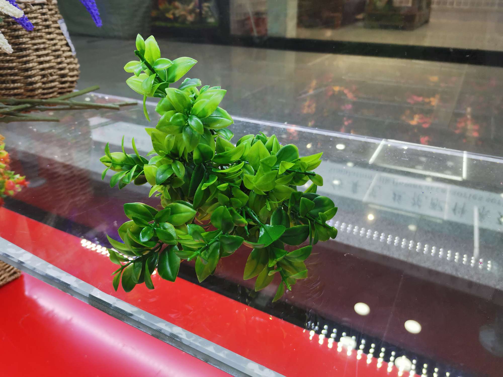 Simulated 7-forked magnolia leaves