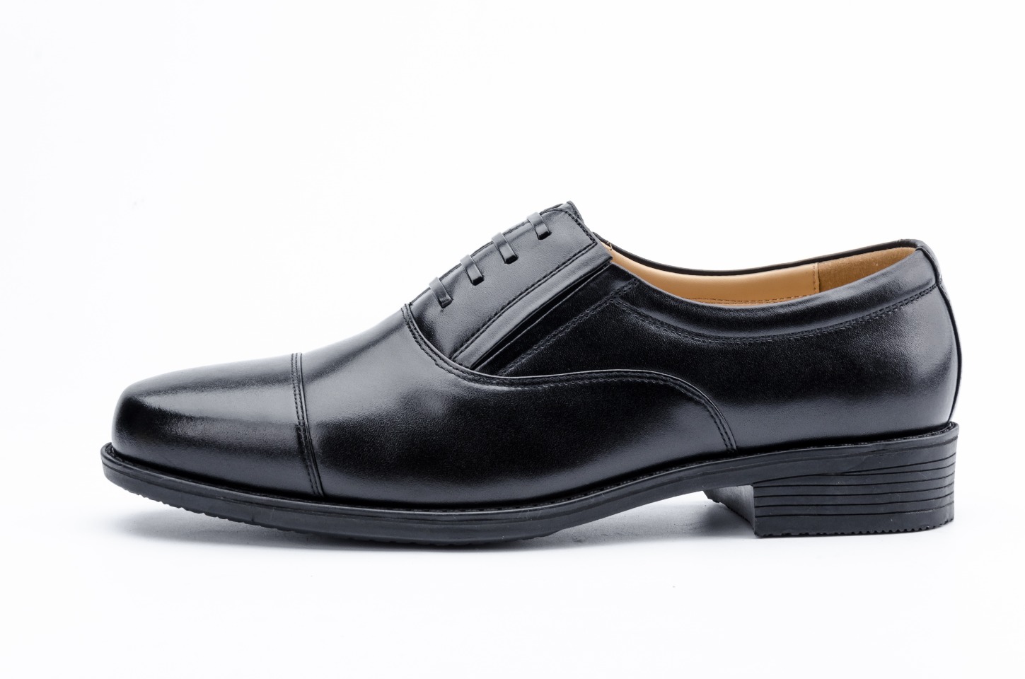 定制批发07三接头皮鞋商务正装男士单鞋校尉士官真皮男鞋 37-46码，无45码细节图