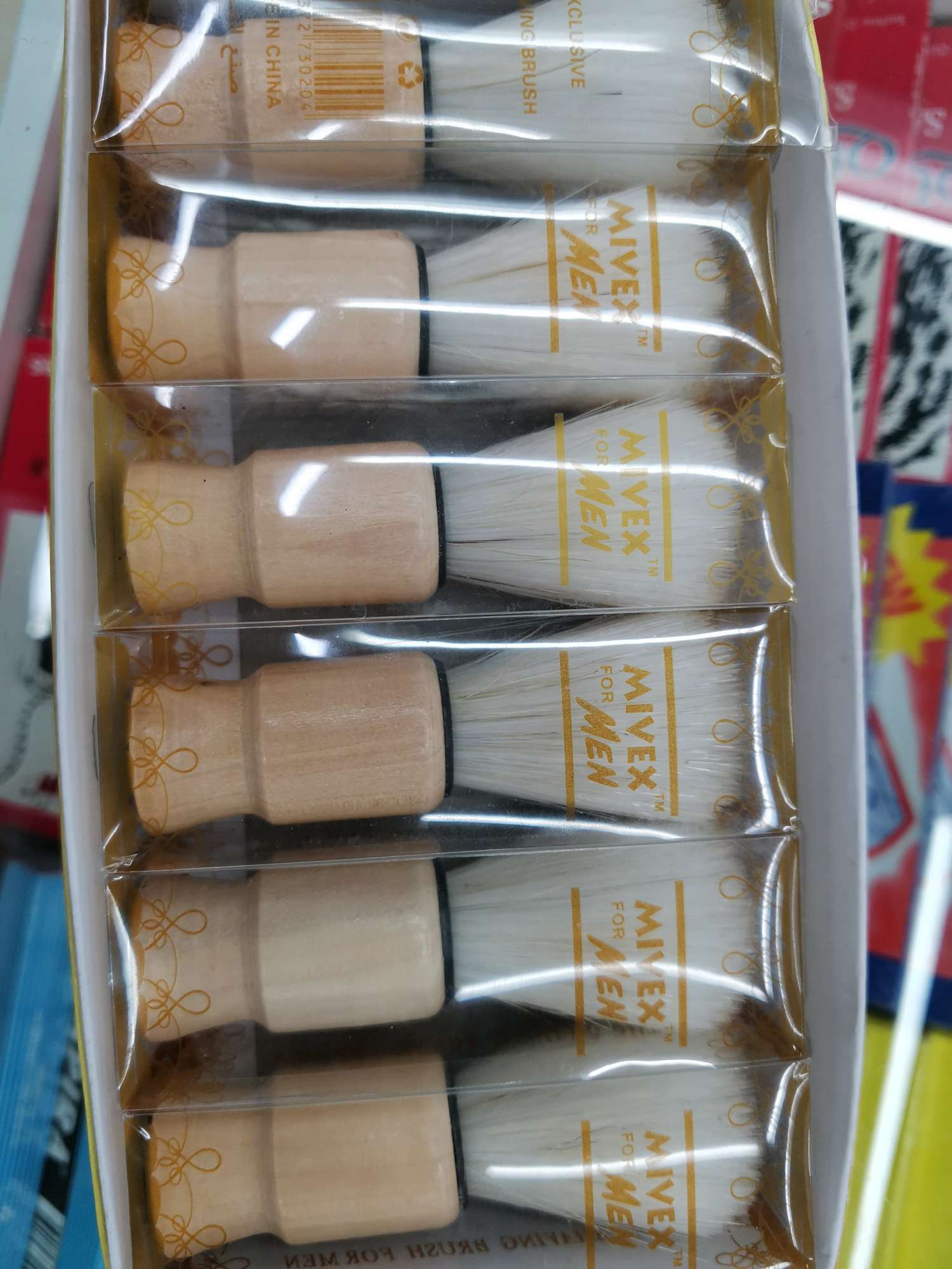 胡刷胡须刷化妆刷木柄刷子