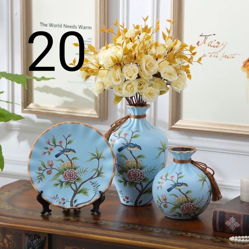 Three-piece ceramic printed set undefined