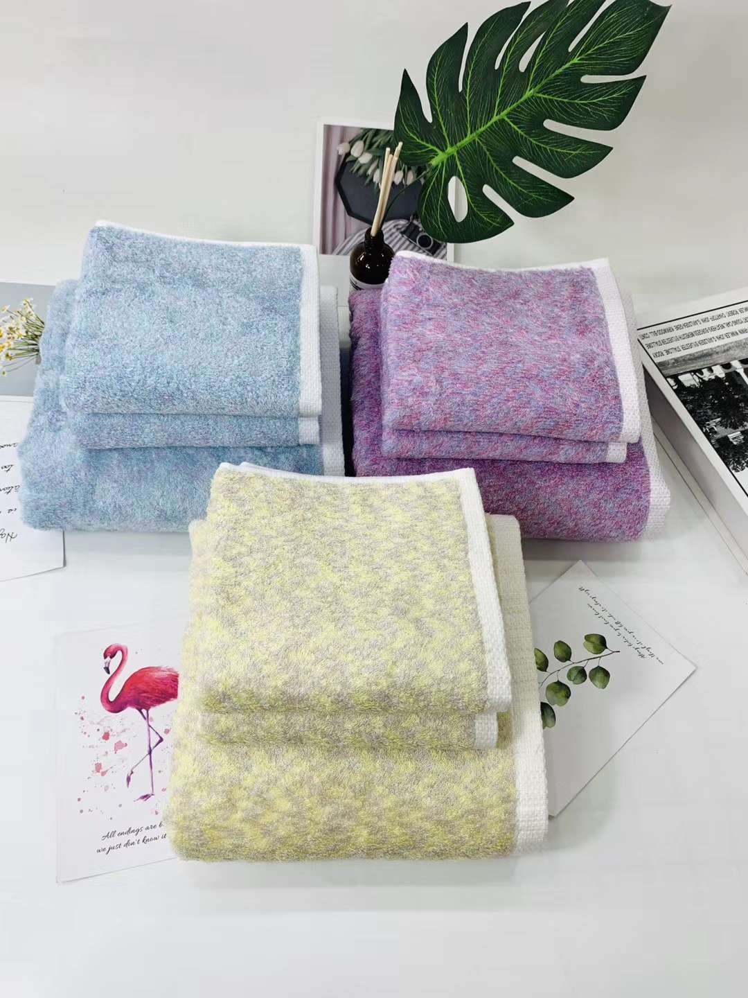Top European Textile Factory Direct Bamboo Cotton Super Soft Rendering Gift Towel Tender Rendering Towel 8746 undefined