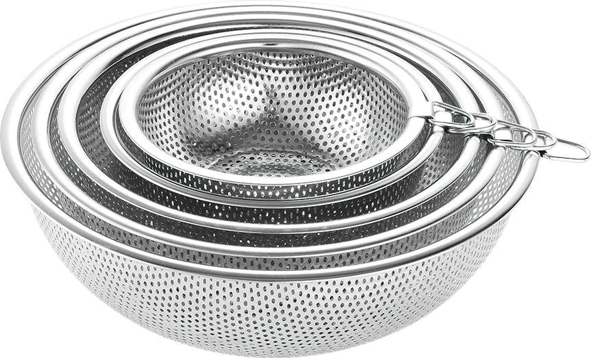 31cm stainless steel perforated basket lifting ring