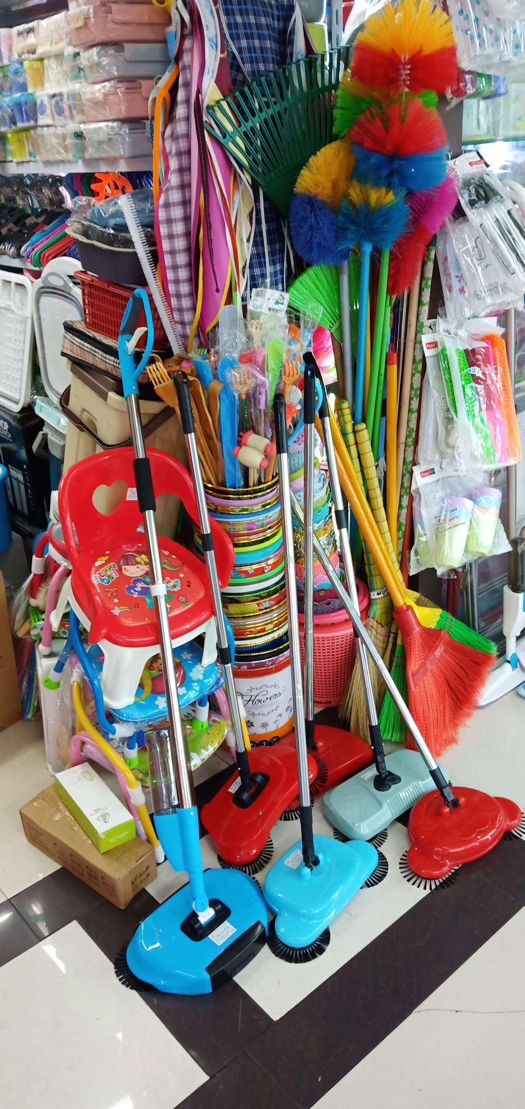 Hand sweeper, lazy broom, Specification drawing