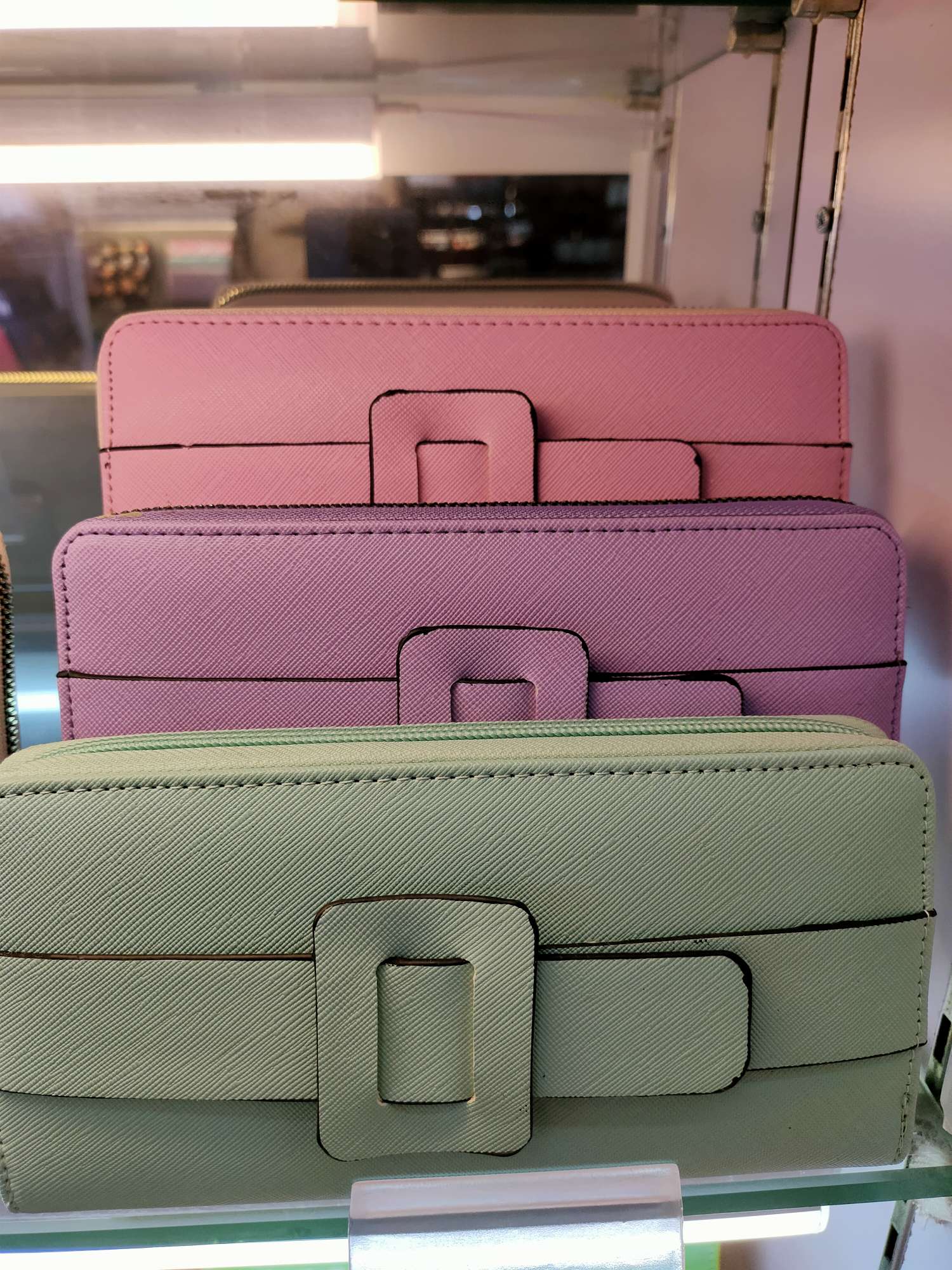 Fashion Pu Splicing Women's Purse Large Capacity Card Bag Mobile Phone Bag Wallet