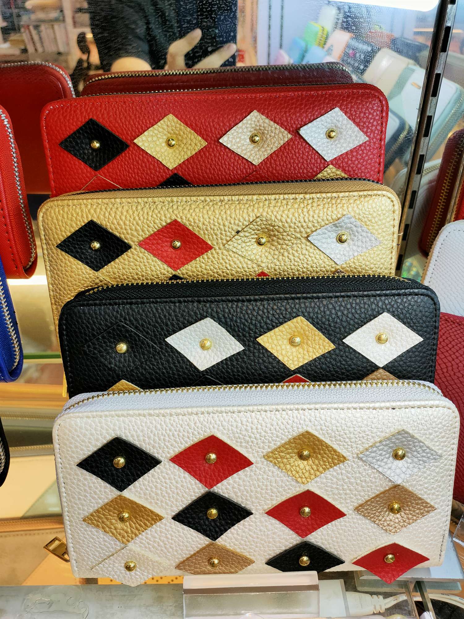 PU钱包女士长款钱包大容量多卡包手机包零钱包图