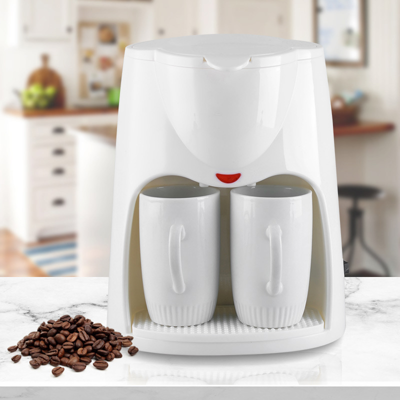 美式咖啡机家用小型全自动一体机蒸汽滴漏式迷你咖啡机电动单双杯详情图3