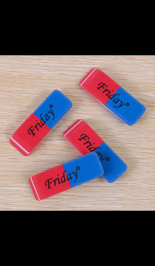 新款红蓝色橡皮擦 小学生素描橡皮礼品学习文具厂家批发产品图