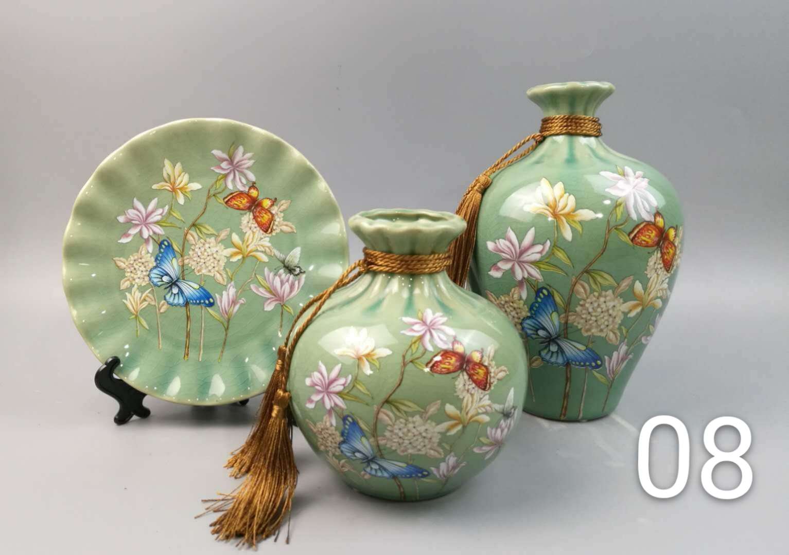 Three-piece ceramic printed set Specification image